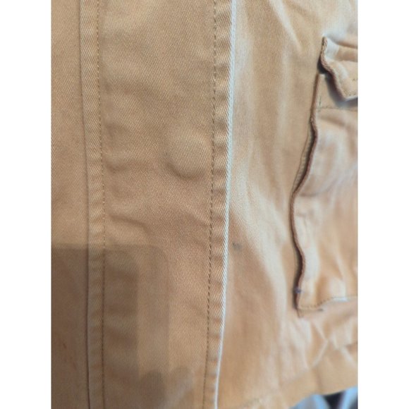 Market & Spruce Kathleen Cargo Full Zip Hooded Jacket Tan Size Small - Picture 2 of 11